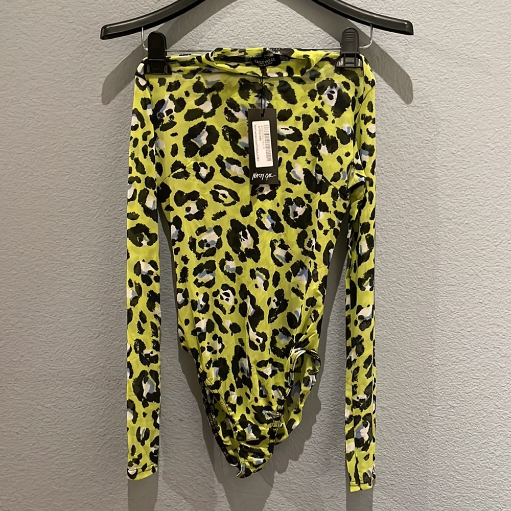 Nasty Gal | any meow-meant now leopard mesh bodysuit